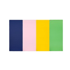 퍼니존 퍼니테라피 블루비비드 시리즈 3 유아폴더매트, 블루 + 베이비핑크 + 옐로우 + 그린