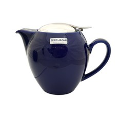 제로재팬 도자기티포트 라운드 3인용 580ml BBN-03, 마린블루 마린블루