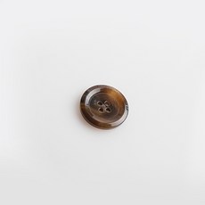 HR빅버튼 티유 단추 15mm, 브라운, 12개입