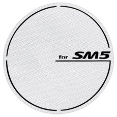 바겐 3D 카본 주유구 스티커 SM5 2010년형, 화이트, 1개