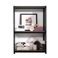 폴던스랙 쉽고 빠른 조립 스탠드선반 700 x 500 x 1200 mm 3단, 블랙