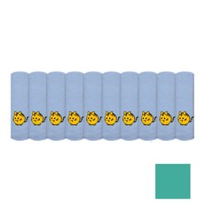 송월타월 12간지 꾸러기캐릭터 타올 10p + 독일행주 랜덤 발송, 호랑이(하늘), 1세트