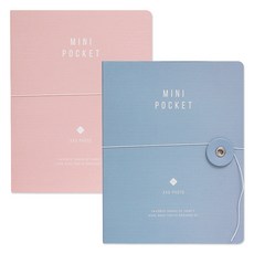 데얼스 4 x 6 미니 포켓앨범 2p, 핑크, 블루, 20매