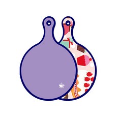 印花雙面圓形砧板, 小甜甜圈, 1入