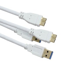마하링크 USB 3.0 A-Micro B 케이블, 2개입, 0.6m