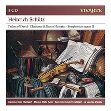 쉬츠: 다윗 시편/크리스마스와 부활절 이야기/Symphoniae sacrae II - 슈투트가르트 합창단/라 카펠라 듀칼레 유럽수입반, 5CD