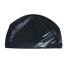 베이직엘르 성인 실리콘 코팅 실리텍스 수영 모자 BES-RC09, 블랙