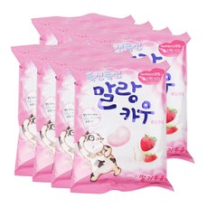 롯데제과 폭신폭신 말랑카우 딸기우유 츄잉캔디, 158g, 8개입
