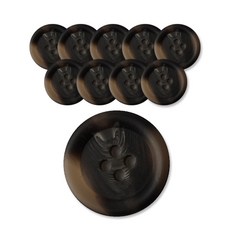 동화상가몰 무광 플러스단추 30mm, LBR, 10개