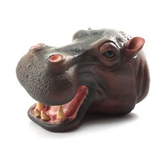 BANDI玩具柔軟動物面具 河馬, 1個