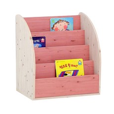 료니퍼니쳐 다다 600 전면 책꽂이 4단, 인디핑크
