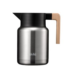 델키 어바노 진공 보온 티포트 DKH-UK50, 실버, 1.2L, 1개