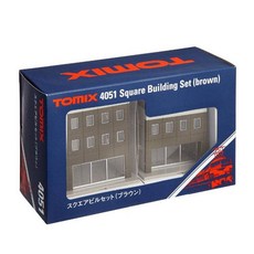 TOMIX 方形建築套組棕色 TMX4051, 1套