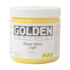 골덴 아크릴물감 S3 1180 HansaYellowLight, 473ml, 1색
