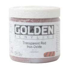 골덴 아크릴물감 S3 1385 TransparentRedlronOxide, 473ml, 1색
