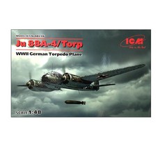 ICM 프라모델 1/48 JU 88A-4/TORP WW2 GERMAN TORPEDO PLANE, 1개