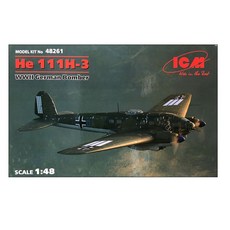 ICM 프라모델 1/48 He 111H-3 WW2 German bomber, 1개