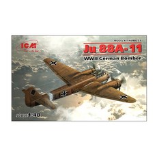 ICM 프라모델 1/48 Ju 88A-11 WW2 German Bomber, 1개