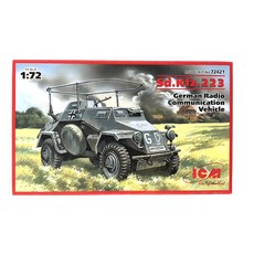 ICM塑料模型1/72 Sd.Kfz.223 WW2德國無線電通訊車, 1個
