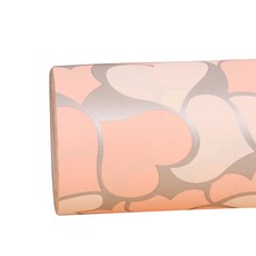 헬로우닝닝 종이 롤포장지 롤링하트 53cm x 20m, 핑크(R512), 1개