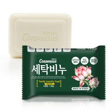 컨센서스 패밀리 세탁비누 워터릴리, 180g, 1개