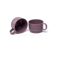 NIneware 韓國產Ordinary手把湯杯, 復古紫羅蘭, 2入