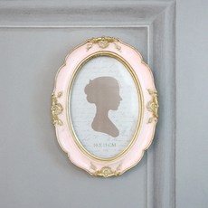 꼬떼따블 로즈가든 프렌치 빈티지 타원액자 K265436, 핑크골드