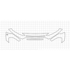 헥시스 현대 코나 ULTIMATE 2018 PVC PPF 보호필름 차량용 가드용품, 02. BUMPER 60.96cm, 1개 - 범퍼보호필름