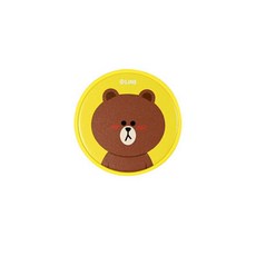 cas귀염뽀짝반전매력라인프렌즈미니브라운탕온계