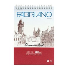 파브리아노 아카데미아 드로잉 스케치북, AC04 상단제본형 A5 드로잉용 200g 30매