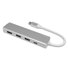 아이논 USB C타입 to 3.0 4포트 허브 IN-UH010C, 실버