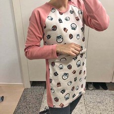 최신마미 임산부 부엉이 수유티셔츠