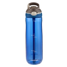 Contigo 오토스파우트 애쉬랜드 물통, 모나코 블루 + 그레이 리드, 720ml, 1개