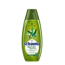 샤우마 네이처모먼츠 스무스 샴푸 지중해 올리브 오일&알로에 베라, 400ml, 1개