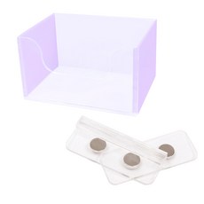 AOLO Pet Pastel 壓克力方形馬桶+馬桶固定磁鐵, 紫色的, 1套