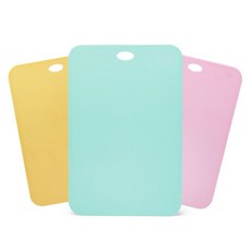 투데코 사탕수수 도마 3종 브라이트 컬러 세트, 1세트, 도마 YELLOW + MINT + PINK