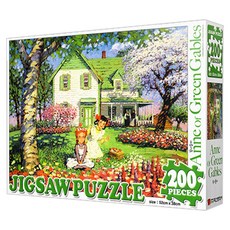 학산문화사 빨강머리 앤 꽃이 만발한 정원 직소퍼즐, 200피스, 혼합 색상