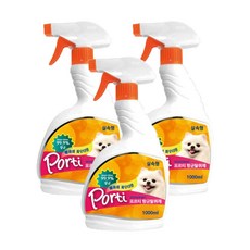 포르티 탈취제 베이비파우더향, 1000ml, 3개