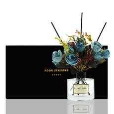 포시즌 로얄장미 디퓨저 블랙라벨 200ml + 로얄장미 블루 선물세트, 자스민 민트(JASMIN MINT)