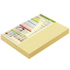 종이문화 두꺼운양면 카드지 레인보우카드 No.05 옐로우, A4, 100매