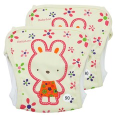 babybear 兔子尿布兜 90號 (~12.5kg), 2件, 黃色