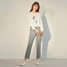 마인드브릿지 여성용 TR 스판하운즈투스 테이퍼드 핏팬츠 셋업
