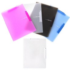 모닝글로리 더블원터치 클립화일 A4, 랜덤 발송, 5개입