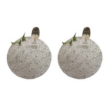 저스틴 보름달 원형 메인 테이블매트 2p, 실버, 40cm