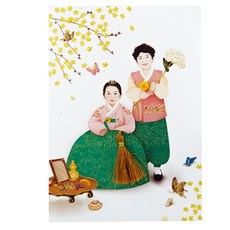 From&To T224-5 感恩節賀卡4p+信封4p+鑲嵌4p, 混色, 1套