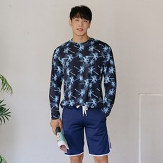 벤디스 남성용 훌라긴팔 C278 + 비코랍바 비치팬츠 M601 래쉬가드세트