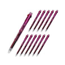동아 중성펜 이온3 0.3mm, 핑크, 12개입