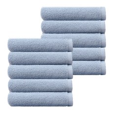 코튼클라우드 소프트 호텔수건 130g 30수 연사, 라이트그레이, 10개