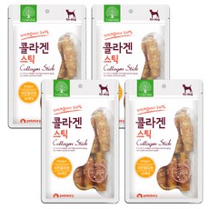 더내추럴 콜라겐 스틱 강아지 간식 8cm 10p, 치킨, 4개, 250g