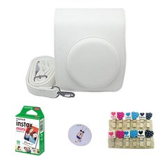 CAIUL 인스탁스 미니70 카메라 전용가방 화이트 + 손거울 랜덤 발송 + 하트나무 데코, 1세트